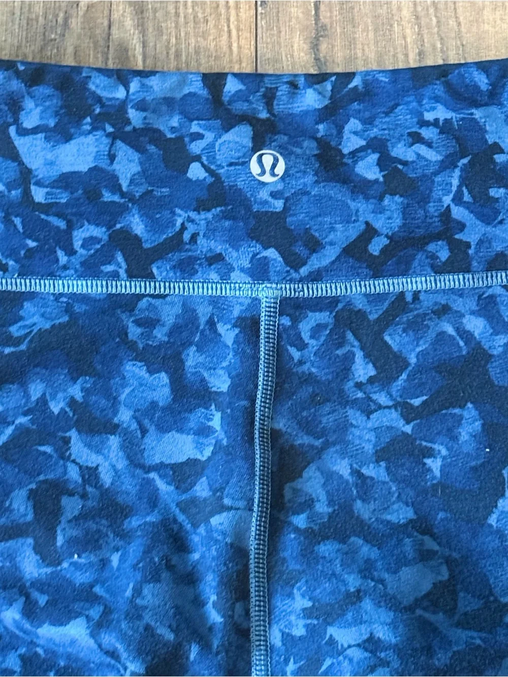 Lululemon Women’s Wunder Under Full On Legging Mystic Jungle Hawk Harbor Blue 6
